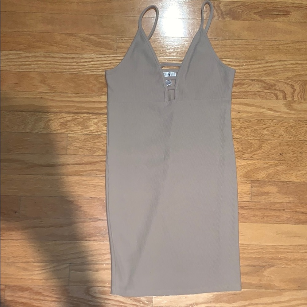 Tan tight dress